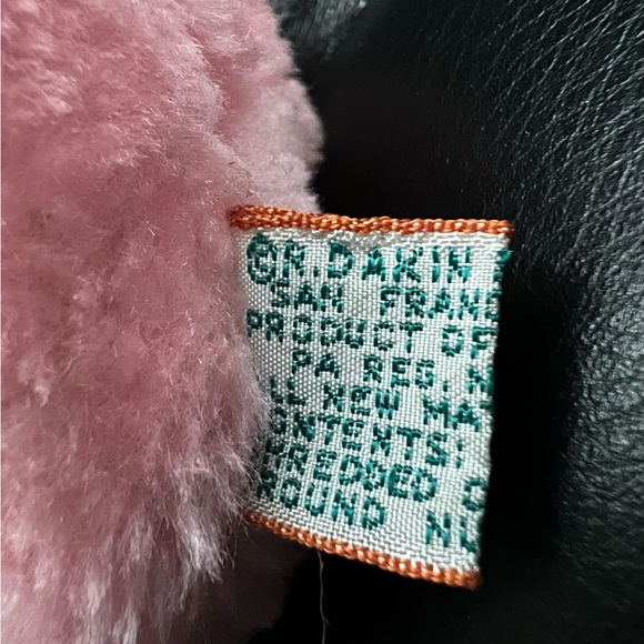 R. Dakin/Dakin Vintage 1978 Pink Hippo Plush Cute Very Rare HTF Nutshell Filled - Picture 12 of 13